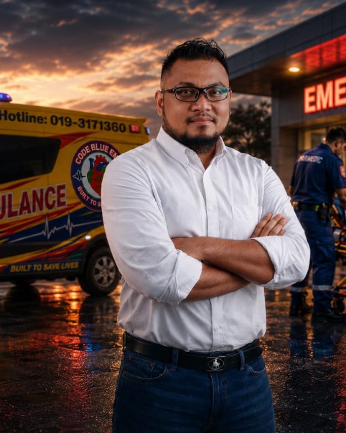 Sir Fayzal, founder and lead trainer of Code Blue Training Services